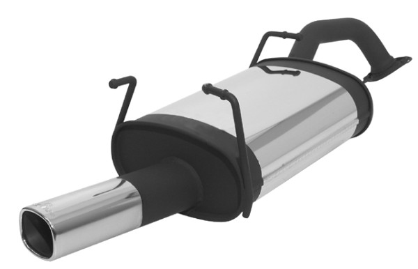 Sportschalldämpfer mit 1 Endrohr 92x78 mm