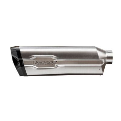 REMUS 8 2.0 Slip On Sportauspuff inkl. Carbon Hitzeschutzabdeckung, Edelstahl matt inkl. CH Genehmigung