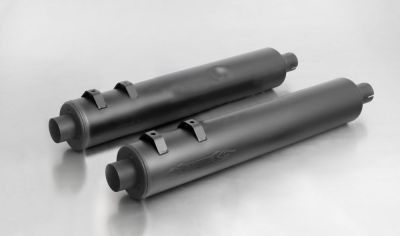 CUSTOM Schalldämpfer, ohne Kat., ohne Endkappe, Edelstahl schwarz, CH Genehmigung