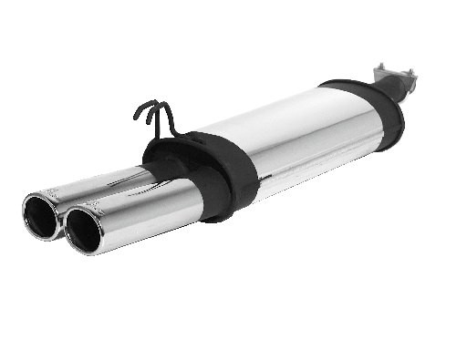 Sportauspuff Fiat Brava mit 2 Endrohren 82x67 mm