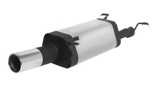 Sportschalldämpfer mit 1 Endrohr Ø 102 mm