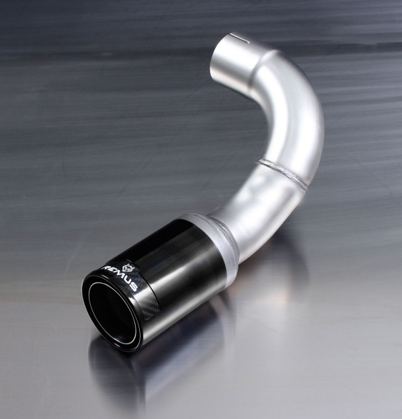Endrohr-Set li/re je 1 Endrohr Ø 84 mm Street Race Black Chrome mit integriertem Klappensystem