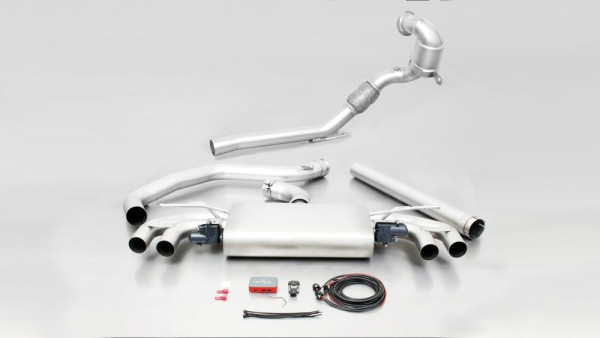 RACING Turbo-Back-System mit 2 integrierten elektrischen Klappen, ohne Genehmigung (wählbare Endrohre)