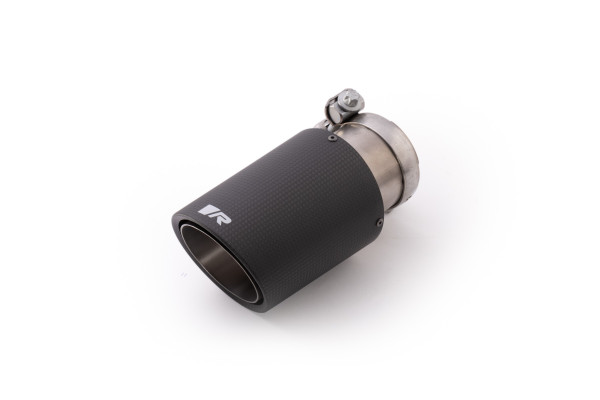 Endrohr Ø 84 mm schräg, Innenaufbau Titan, mit einstellbarem Kugelanschluss