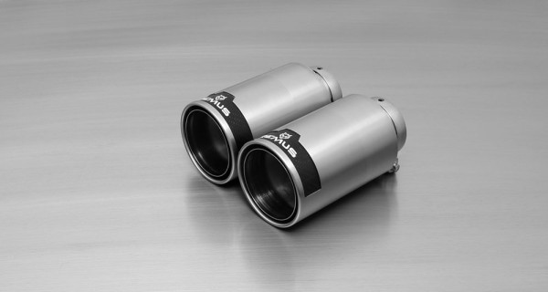 Endrohr-Set li/re je 2 Endrohre Ø 98 mm Street Race, mit einstellbarem Kugelanschluss