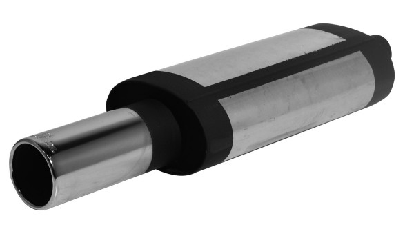 Sportschalldämpfer mit 1 Endrohr Ø 90 mm