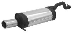 Sportschalldämpfer mit 1 Endrohr 97x80 mm