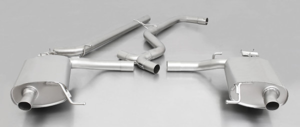 RACING Cat-Back-Anlage, Links/Rechts-Anlage mit integrierten Klappen für Skoda Octavia III RS/vRS, o