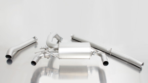 Edelstahlanlage Catback Sportauspuff Ford Focus Mk3 mit integrierter Klappe, inkl. CH-Genehmigung