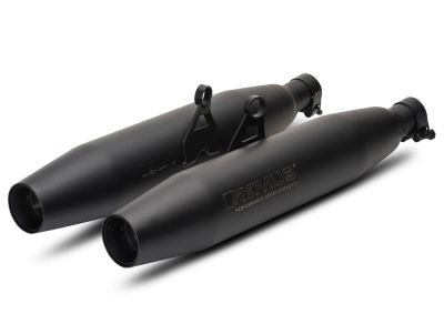 RACING REMUS Slip on Tapered Schalldämpfer Bonneville, links/rechts Ø 84 mm, ohne Katalysator, Edelstahl schwarz, KEINE CH Genehmigung