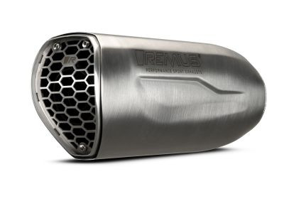 Slip-On REMUS NXT (Sportschalldämpfer mit herausnehmbarem Soundeinsatz), Edelstahl matt, KEINE CH GENEHMIGUNG
