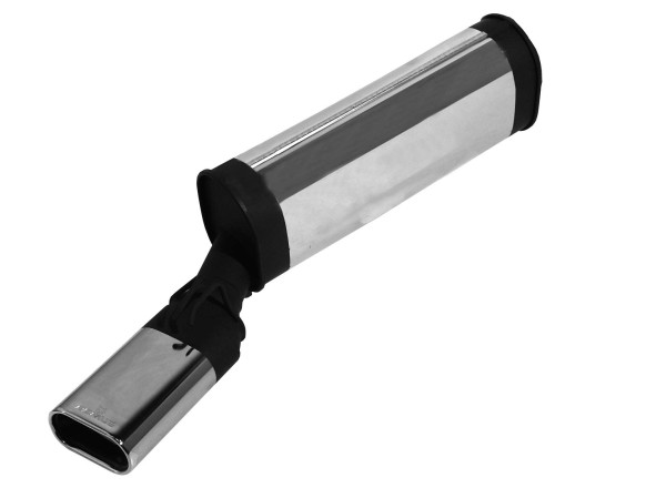 Sportschalldämpfer mit 1 Endrohr 135x75 mm