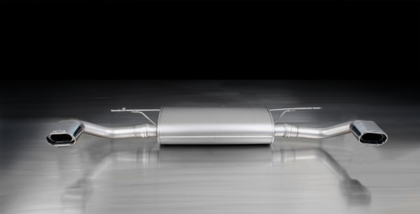 Sportschalldämpfer mit links/rechts je 1 Endrohr 135x75 mm schräg