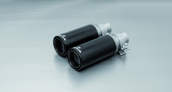 Endrohr-Set links/rechts je 1 Endrohr Ø 84 mm Street Race Black Chrome