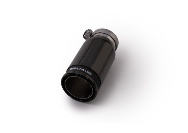 Endrohr Ø 84 mm Street Race Black Chrome, mit einstellbarem Kugelanschluss