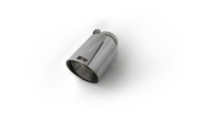 Endrohr Ø 102 mm schräg, straight cut, verchromt, mit einstellbarem Kugelanschluss
