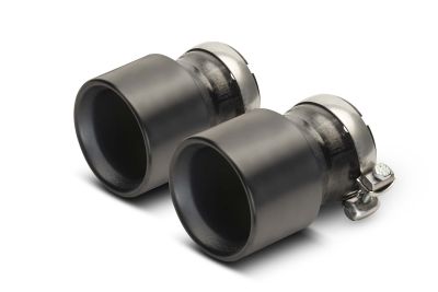 Titan Endrohr-Set: 4 Endrohre Ø 100mm, L=140mm Schwarz PVD beschichtet, OPT OnePieceTechnology, 333g