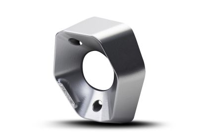 Endkappe REMUS RS 2.0, gefräst aus Aluminium, silber beschichtet