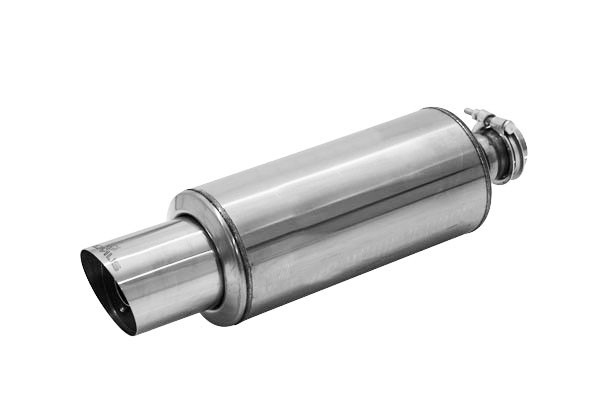Sportschalldämpfer mit 1 Endrohr Ø 98 mm schräg