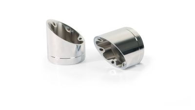 Endkappe Slash Cut V1 (2 Stk.), Alu chrom