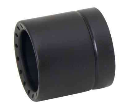 Endkappe „Perforated“ (2 Stk.) Edelstahl, schwarz lackiert
