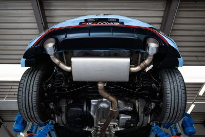 RACING Cat-Back-Anlage L/R dual für Hyundai Kona N, OHNE CH Genehmigung