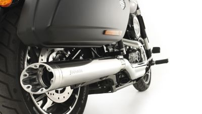 Sportauspuff Harley Davidson Slip-On Ø 102 mm ohne Kat. (wählbare Endkappe), ASC, Edelstahl chrom, inkl. CH Genehmigung