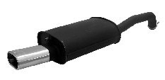 Sportschalldämpfer mit 1 Endrohr 135x75 mm