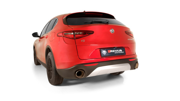 Axle-Back-Anlage für Alfa Romeo Stelvio Q4 (wählbare Endrohre), inkl. EG Genehmigung