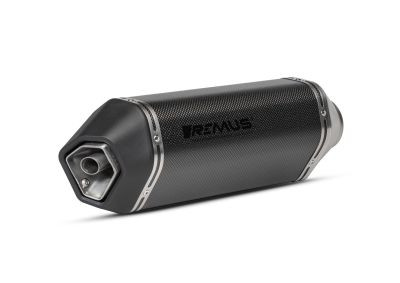 REMUS Slip-On sportexhaust mit herausnehmbarem Soundeinsatz, Carbon, KEINE CH GENEHMIGUNG