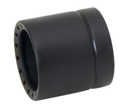 Endkappe „Perforated“ (2 Stk.) Edelstahl, schwarz lackiert