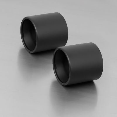 Endkappe „Straight End“ (2 Stk.) Edelstahl schwarz