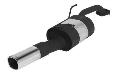 Sportschalldämpfer mit 1 Endrohr 92x78 mm, KEINE CH GENEHMIGUNG