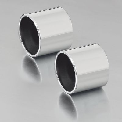 Endkappe „Straight End“ (2 Stk.) Edelstahl, verchromt