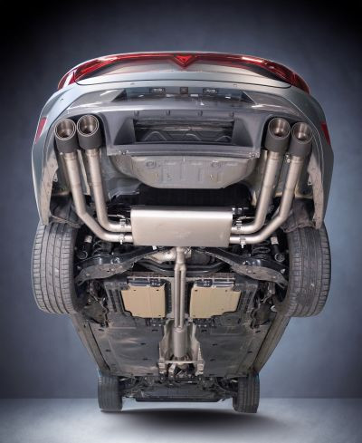 OPF Back- Sportauspuff CUPRA Leon E-Hybrid, mittig für Links/Rechts-Anlage inkl. CH Genehmigung